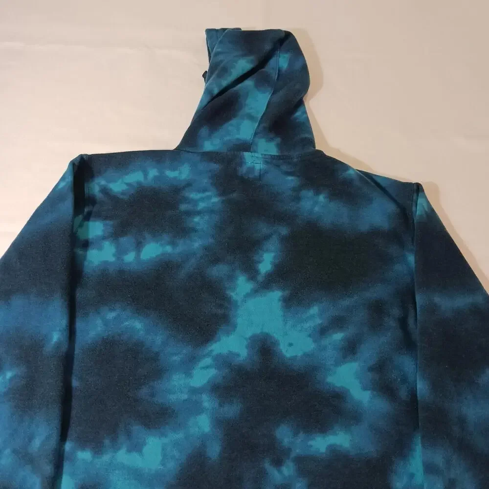 Champion Men's Turquoise & Dyed Blue Drawstring Hoodie Pullover Sweatshirt Sz M - Picture 14 of 16